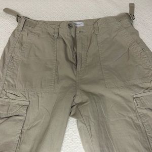 Bershka adjustable straight fit cargo pants
